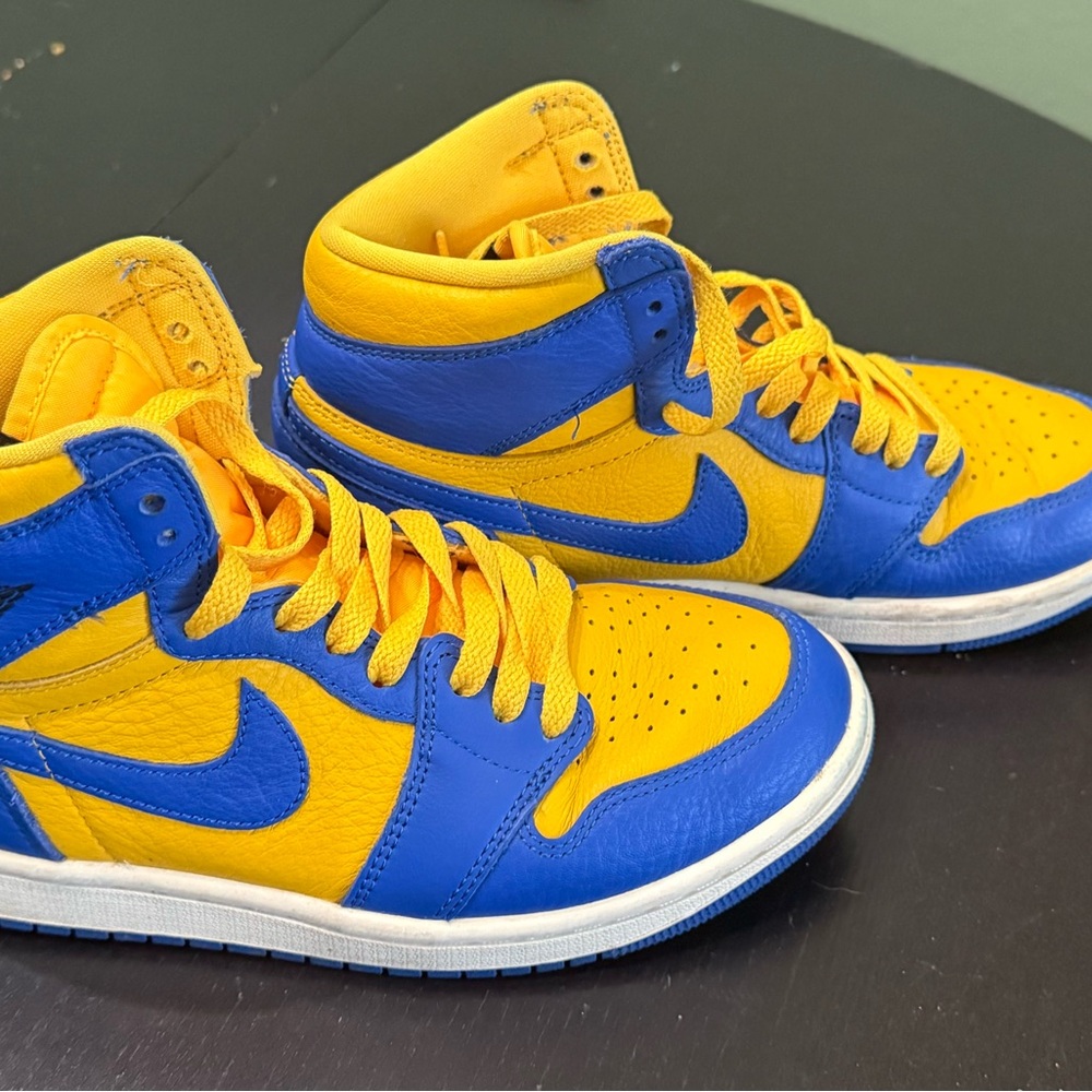 Nike Blue and Yellow Athletic Sneakers